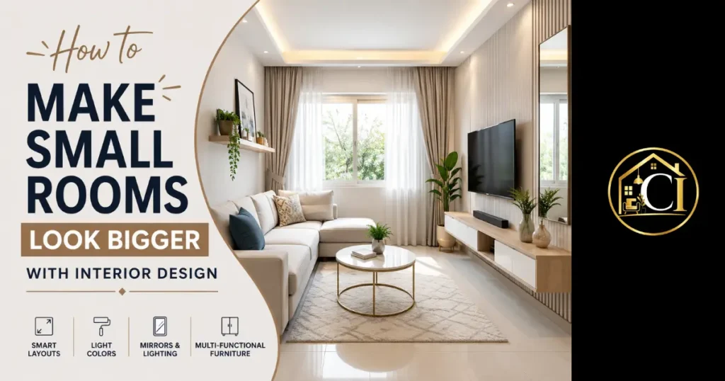 How to Make Small Rooms Look Bigger with Interior Design