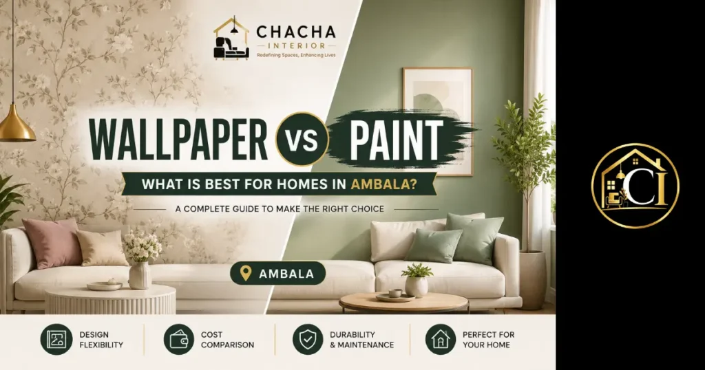 Wallpaper vs Paint for Homes in Ambala