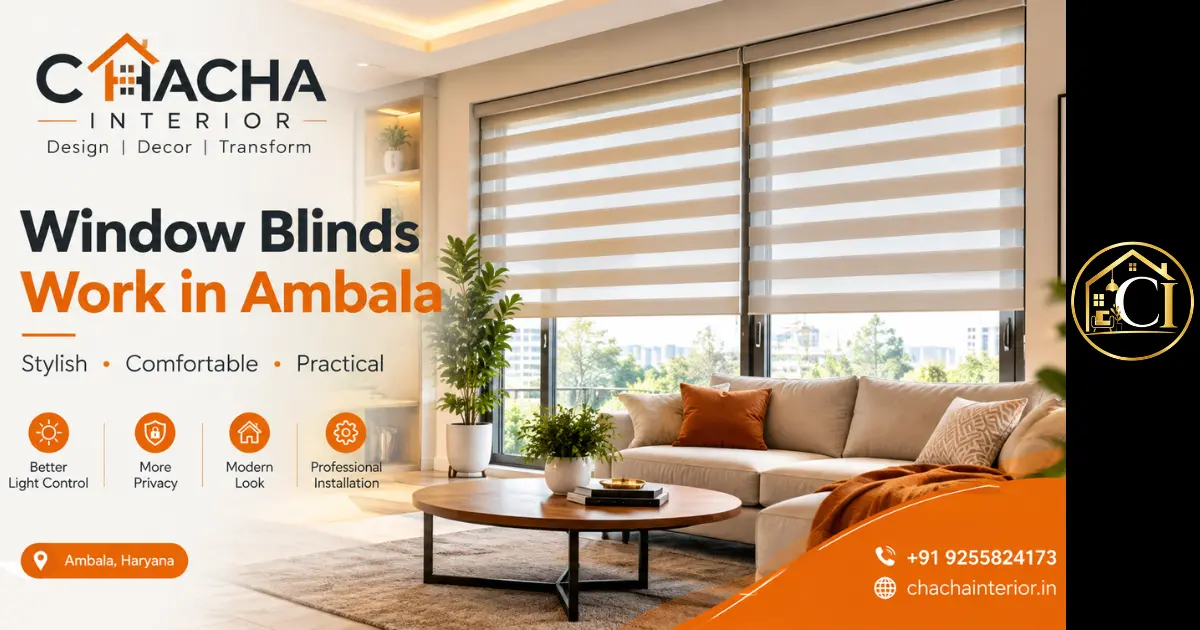 Window Blinds Work in Ambala: Stylish & Practical Window Solutions for Your Home