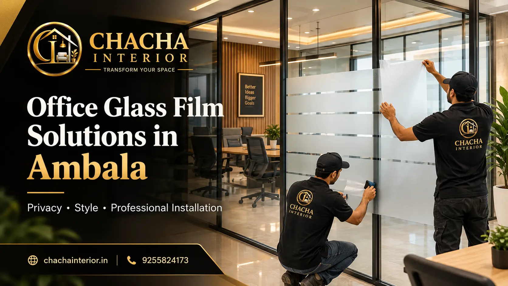 Office Glass Film Solutions in Ambala Privacy & Decorative Films Chacha Interior